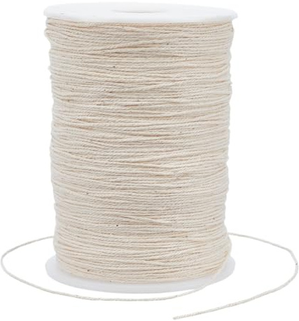 FREEBLOSS 500 m Sashiko Garn Weißes Handstickgarn | 100% Baumwoll Stickgarn Sashiko Quiltgarn Zum Nähen