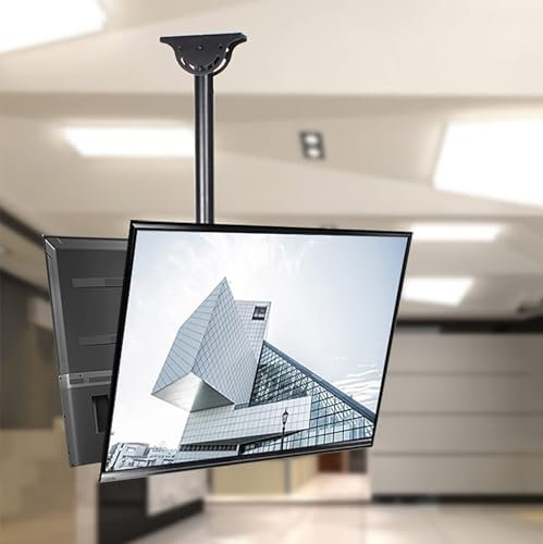 QICBYING Soporte De Montaje para TV De Techo De 2 Lados, Soporte De Montaje para TV con Ajuste De Altura Telescópico, Se Adapta A La Mayoría De Televisores LED 4K De 32-70 Pulgadas