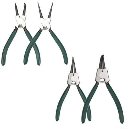 Pince à circlips internes externes de 17,8 cm pour travaux de précision dans les espaces restreints (C)