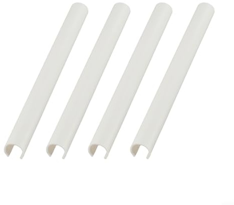 Feegow Lot de 4 cache-tuyaux de radiateur, une solution pratique pour l'amélioration de la décoration intérieure, manchons de protection de radiateur pour tuyaux de gaz et d'eau de toute sorte (Blanc