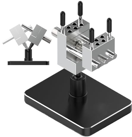 Small Bench Vise - 10x6x12cm Precision Clamp, Aluminum Alloy Mini Vice, Quick-Release Design with Non-Slip Base | Heavy-Duty Drill Tool for Metalworking and Woodworking Jewelry-Making Workshop Garage