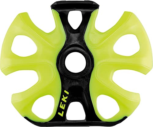 LEKI Big Mountain Binding Basket Assiette d'hiver Jaune Fluo/Noir
