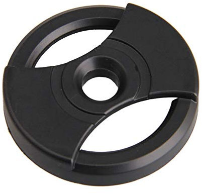 Mxfans 7 Inch Vinyl Record Centre-Hole Adapter Turntable Phonograph 45RPM 38x7.2x7mm Black