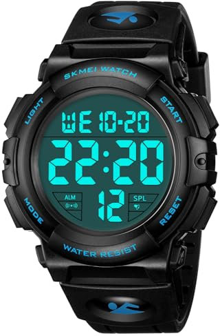 CIVO Mens Digital Watch Waterproof Sports Watch with LED Backlight Outdoor Military Digital Watches for Men Large Display Running Watch with Alarm/Timer/Date
