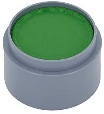 Grimas Water-Make-Up, 15ml Wasserschminke, Farbe grasgrün 403, professionelle Körperfarbe, schnelltrockend und sehr hautschonend, ideal fürs Kinderschminken, Karneval und Halloween, auf Wasserbasis