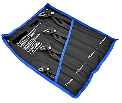 SET PINZE POLIGRIP 4PZ CON PULSANTE REGOLABILI PAPPAGALLO 175 250 300 400 mm