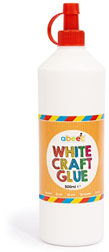 abeec Craft Glue 500 ml - Craft Glue For Kids - School Supplies - Glue For Arts And Crafts - Childrens Glue - Craft For Kids - School Pva Glue for Crafting