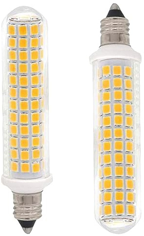 PIPIZHU E11 LED Light Bulb, E11 Mini Candelabra Base 100W Halogen Bulb Replacement, Non-dimmble 9W 1100lm AC110V-120V E11 Light Bulb for Indoor Outdoor Lighting Warm White 3000k (2 Pack)