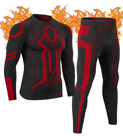 MEETWEE Juego de Ropa Interior térmica para Hombre, Transpirable, Ropa Interior de esquí para Hombre, Ropa Interior térmica, Ropa Interior térmica, Calzoncillos térmicos cálidos para Invierno