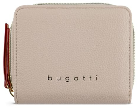 bugatti Ella Ladies Small Zip Around Wallet Beige