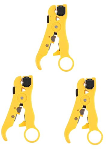 Mikikit 3stücke Multifunktionale Abisolierzange Für Elektriker Drahtschneider Und Abisolierwerkzeug Mit Ergonomischem Design Für Präzises Schneiden Und Abisolieren Von Kabeln Handlich
