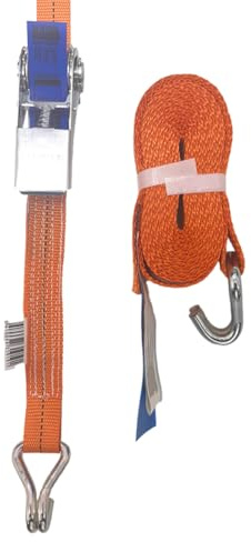 TAMS® Spanngurt, Zurrgurt mit Ratsche und Haken EN 12195-2, 1T - 2T (2T, 4m)