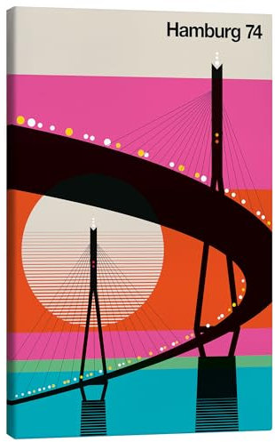 Posterlounge Hamburg 74 Leinwandbild