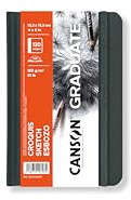 CANSON Graduate Croquis - Carnet 120 pages de papier blanc à croquis 10.2 x 15.2 cm - 120g/m²