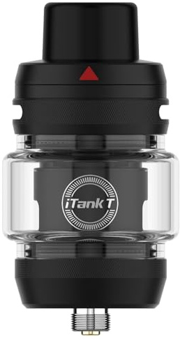 Vaporesso iTank T Atomizer | 6ml Auto-Open Top Fill Tank Fit Gti Mesh Coil(Gti 0.2 Ω / 0.4Ω Coil) for GEN 200 /GEN 80S/Armour Max/Armour S/GEN MAX/GEN SE Mod Vape Tank No Nicotine (Negro)