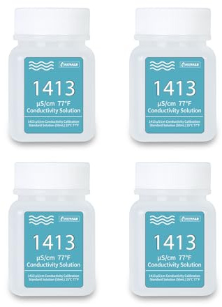 UIUZMAR EC-kalibreringslösning 1413 μS/cm, 50 ml x 4 flaskor