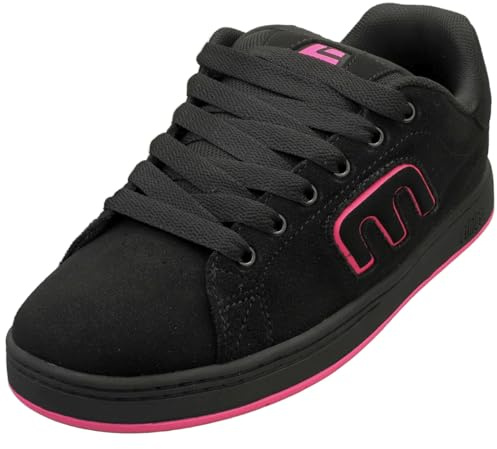 Etnies Callicut - Performance Skate, Costruzione Rinforzata, Comfort Imbottito, Sneaker Quotidiane - Black/Pink - 47