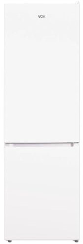 VOK Frigorífico Combi No Frost de 310 L, Refrigerador Silencioso de Bajo Consumo con Sistema Multi Air Flow, Nevera Libre Instalación, Blanco