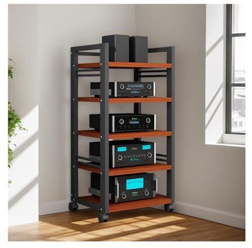 mueble equipo hifi Soporte Multimedia AV Negro, Estante Esquinero, Equipo De Audio Y Vídeo, Tocadiscos De TV, Consola De Juegos, Organizador De Amplificador, Estante De Almacenamiento, Gabinete Estére