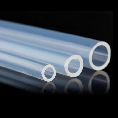 Silikonschlauch 7mm Gummischlauch Trinkwasserschlauch Aquarium Schlauch Blubberschlauch Flexibler Transparenter Wasser-Luftschlauch Innen-Außen: 7mm - 10mm Länge: 2 m