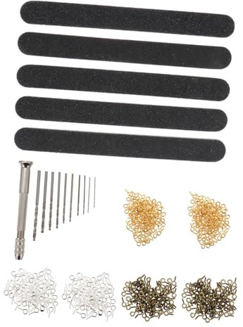 DIYEAH Accesorios De Epoxi Clavos De Para Minitaladro Manual De Herramientas De Taladrado De Precisión Incluido Pasador De Ojo De Tornillo y Mini Brocas