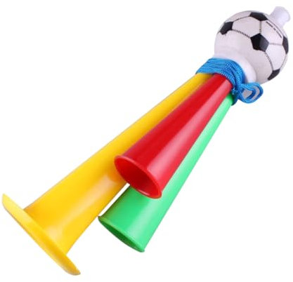 JOINPAYA 6stücke Teiliges Fußball Laute Kunststoff Noise Maker Horn Trompete Bunte Farben Geeignet Für Fußballspiele Festivals Kinderparty-fans Stimmungsvoller Stadion-sound