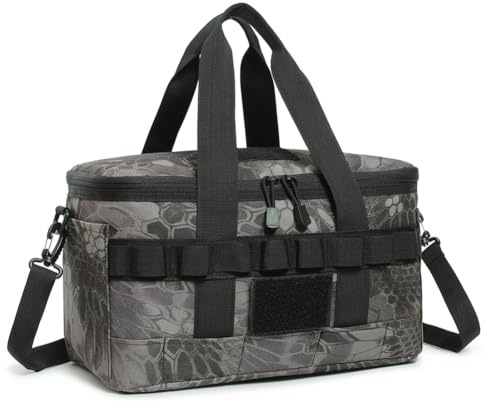 AMZLORD utomhus tungt lunchväska stor kapacitet utomhus picknickväska camping kylare för camping picknick strand arbetsresa (multicolor)