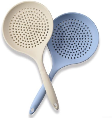 Lot de 2 cuillères à grande tête en silicone résistant à la chaleur