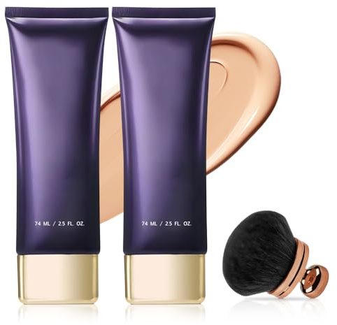 Body Coverage Perfector, 2025 Neu All-Over Complexion Perfector, Körper Make Up Wasserfest Concealer mit Extra Großer Körper Make-up-Pinsel Tattoo Abdeckung Langanhaltend Körper Make Up (2)