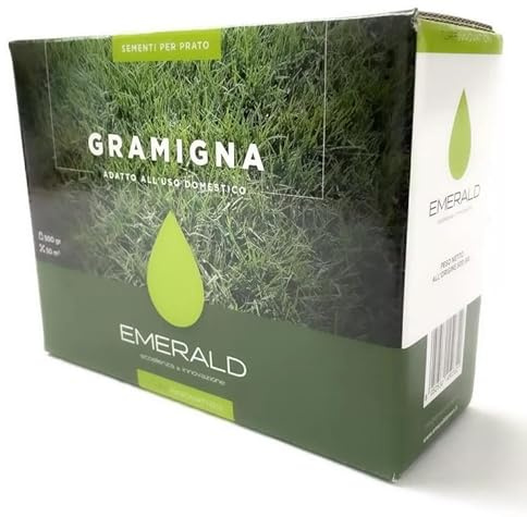 EMERALD Sementi per Prato Gramigna, Adatto all'Uso Domestico, 500 gr