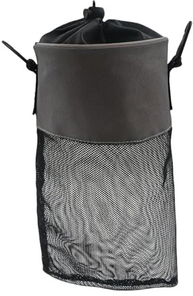 Folpus Borsa per mollette da bucato, organizer per mollette da bucato, chiusura di con coulisse, organizer traspirante per da bucato da viaggio, Nero