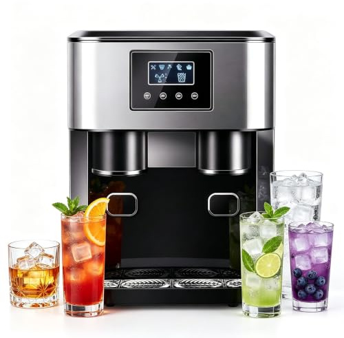 Máquina de hielo casera de acero inoxidable 3 en 1, 120-180W