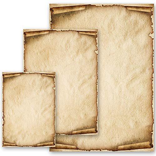 Carta da lettera decorati OLD STYLE 50 fogli DIN A4