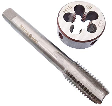 Macho HSS M16 x 2 mm y rosca métrica M16 x 2,0 mm para mano derecha