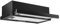 Campana extractora extensible con pantalla plana de 50 cm, color negro, 213 m3/h
