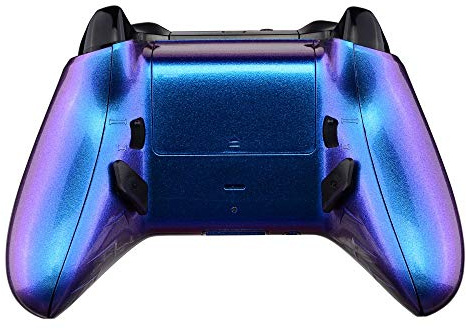 eXtremeRate Lofty Programmierbares Remap & Trigger Stop Kit für Xbox One S/X Controller,Remap-Board/Upgrade Gehäuse/Grips Case/Rück Knöpfe/Trigger Lock Zubehör für Xbox One S&X Modell 1708-Lila Blau