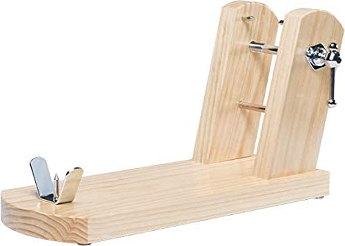Jamonero profesional modelo Rioja Madera Natural de pino, soporte jamonero ideal para cocina doméstica y profesional (Natural, Jamonero)