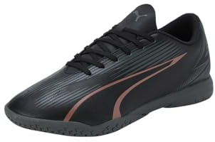 Puma Unisex Adults Ultra Play It Soccer Shoes, Puma Black-Copper Rose, 45 EU
