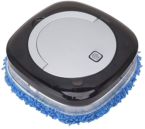 Mopping Robot, Automatic Robot Vacuum Cleaner with Mop Wet Scrubbing Floor Washing Robot Low Noise Automatic Cleaning Intelligent Steering Vacuum Robot for Hard Floor, Carpet