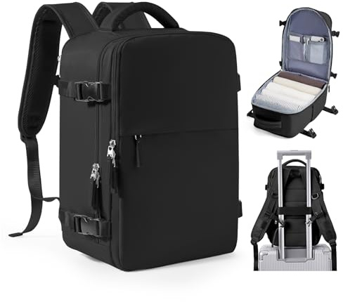 SZSYCN Ryanair Handgepäck 40x30x20 Mit Vakuum Pumpe Rucksack Vakuum Handgepäck Flugzeug 40x30x20 Mit Pumpe Reiserucksack Handgepäcks Flugzeug Tagesrucksack Business Laptop Tasche 16 Zoll