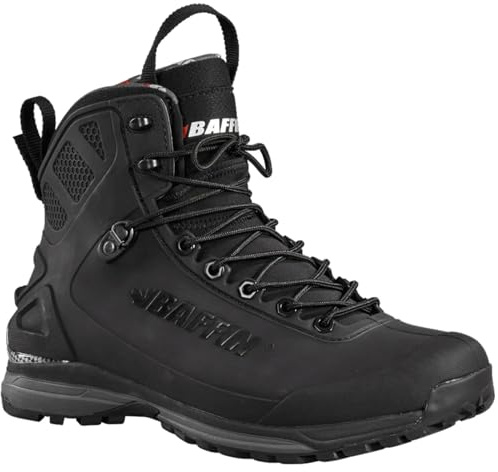 Baffin Men's BOREALIS Boots | Waterproof Vegan Winter Sport Hiking Boots with Removable Insulated Liner | Snowshoe Compatible, Blackout, 11