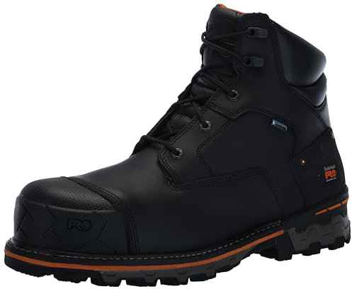 Timberland PRO Men's Boondock 6 Inch Composite Safety Toe Waterproof Industrial Work Boot, Black-2024 New, 12