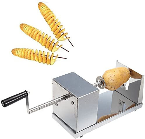 ACROSSPART Kartoffelharfe Spiralschneider Edelstahl für Obst und Kartoffeln