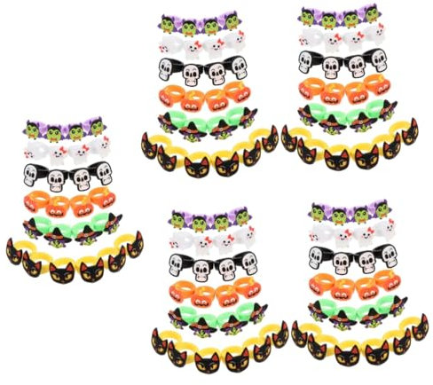 VICASKY 125stücke Junge Mädchen Halloween Ringe Aus Lustige Finger Spielzeuge Für Junge Mädchen Karnevals Und Kostümzubehör Für Halloween-spiele
