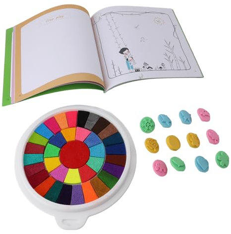 Hiraith Kids Finger Painting Kit, Washable DIY Finger Paint Set, Sealed Cover Design, Great Family Time, Multi Colors, Paper Material
