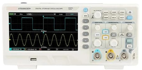 Osciloscopio Digital UTD2202CEX + USB de doble canal 200Mhz 1G tasa de muestreo Sonda de alto voltaje PC LCD Osciloscopio portátil