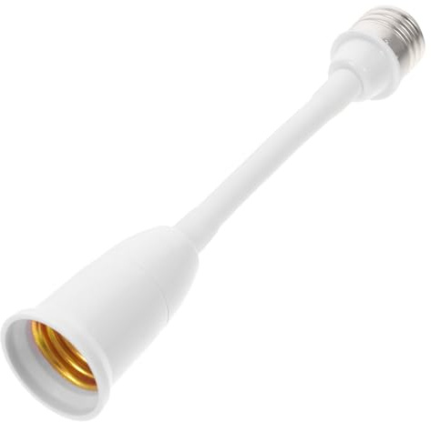 DOITOOL Adaptador De Casquillo De Bombilla E27 Con Brazo Flexible Reforzado Y Rotación 360° Extensor Para Iluminación Interior Y Exterior Ajustable En Altura Y Ángulo