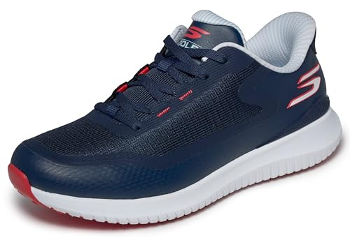 Skechers Slip-ins: Go Golf Flight Scarpe da Ginnastica da Uomo in Rete Senza Tacchi, Blu Navy, Taglia 42