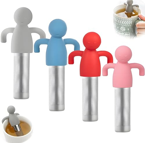 Tea Infuser, Leaf Tea Strainer with Fine Mesh,Reusable Cute Tea Diffusers for Loose Tea, Cute Steepe for Home or Office Use to Brew A Variety