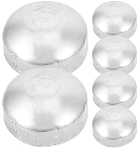 Ipetboom Lot de 6 Capuchons Ronds pour Poteaux de Clôture en Métal Diamètre 60 MM Couvre-Poteaux Décoratifs Résistants pour Garde-Corps Extérieurs Accessoires Solide Adaptés aux